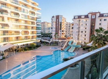 Элегантная квартира с одной спальней, 52м², в комплексе премиум класса в 600м от моря в районе Авсаллар, Алания ID-19444 фото-8