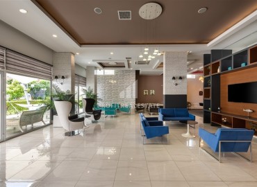Элегантная квартира с одной спальней, 52м², в комплексе премиум класса в 600м от моря в районе Авсаллар, Алания ID-19444 фото-14