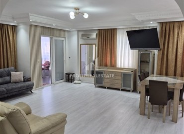Укомплектованная трехкомнатная квартира, 90м², в комплексе с бассейном в районе Джикджилли, Алания ID-19450 фото-3