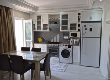 Укомплектованная трехкомнатная квартира, 90м², в комплексе с бассейном в районе Джикджилли, Алания ID-19450 фото-4