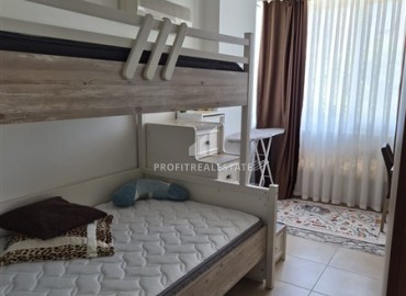 Укомплектованная трехкомнатная квартира, 90м², в комплексе с бассейном в районе Джикджилли, Алания ID-19450 фото-9