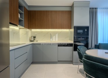 Стильная квартира 1+1, 55м², с личным садом 30м² в современном комплексе с инфраструктурой в районе Оба, Алания ID-19451 фото-3