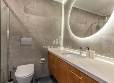 Стильная квартира 1+1, 55м², с личным садом 30м² в современном комплексе с инфраструктурой в районе Оба, Алания ID-19451 фото-7