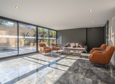 Стильная квартира 1+1, 55м², с личным садом 30м² в современном комплексе с инфраструктурой в районе Оба, Алания ID-19451 фото-16