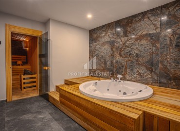 Стильная квартира 1+1, 55м², с личным садом 30м² в современном комплексе с инфраструктурой в районе Оба, Алания ID-19451 фото-17
