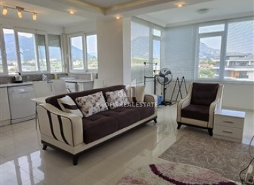 Меблированная трехкомнатная квартира, 110м², с видом на горы и море в уютном комплексе в районе Алании Тосмур под ВНЖ ID-19455 фото-2