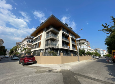 Стильная квартира 1+1, 55м², с личным садом 30м² в современном комплексе с инфраструктурой в районе Оба, Алания ID-19451 фото-1