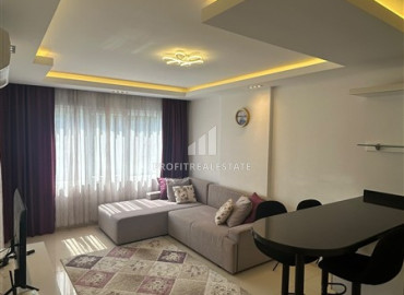Укомплектованные апартаменты 1+1, 66м², в элитной резиденции в 300м от моря в районе Махмутлар, Алания ID-19466 фото-4