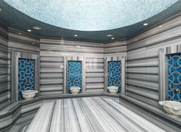 Квартира с двумя спальнями и отдельной кухней, 120м², в комфортабельном комплексе в районе Оба, Алания ID-19467 фото-19