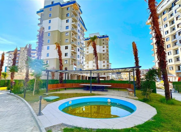 Двухкомнатные апартаменты без мебели, 60м² в новом комплексе премиум класса, в Авсалларе, Алания ID-19468 фото-11