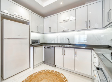 Стильная квартира с одной спальней, 65м², с видом на море в элитном комплексе в районе Алании - Тосмур ID-19469 фото-7
