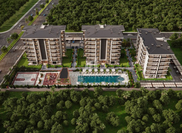 Квартиры 1+1 и 2+1, 62-103м², в резиденции премиум класса на начальном этапе строительства в Анталии, Кепез ID-19475 фото-2