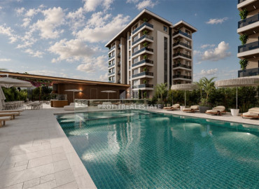 Квартиры 1+1 и 2+1, 62-103м², в резиденции премиум класса на начальном этапе строительства в Анталии, Кепез ID-19475 фото-7