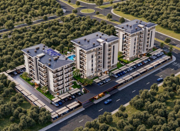 Квартиры 1+1 и 2+1, 62-103м², в резиденции премиум класса на начальном этапе строительства в Анталии, Кепез ID-19475 фото-17