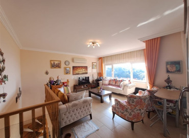 Меблированный видовой дуплекс 3+2, 140м², в уютном комплексе с бассейном в районе Алании – Каргыджак под ВНЖ ID-19485 фото-5