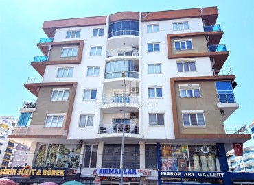 Готовая к проживанию, квартира 1+1, 57м², в комплексе с бассейном в районе субботнего рынка в Махмутларе, Алания ID-19508 фото-1
