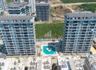 Укомплектованная квартира с двумя спальнями, 110м², в элитной резиденции в Махмутларе, Алания, 600м от моря ID-19511 фото-1