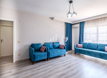Готовая к проживанию, квартира 1+1, 57м², в комплексе с бассейном в районе субботнего рынка в Махмутларе, Алания ID-19508 фото-2