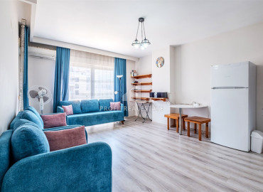 Готовая к проживанию, квартира 1+1, 57м², в комплексе с бассейном в районе субботнего рынка в Махмутларе, Алания ID-19508 фото-3