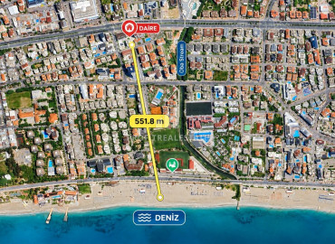 Уютная меблированная квартира с одной спальней, 50м² в районе Оба, Алания, в комплексе с бассейном ID-19517 фото-17