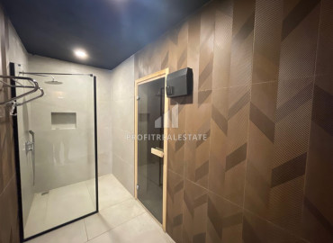 Трехкомнатная квартира с дизайнерским интерьером, 90м², в уютном комплексе в центре Алании, в 250м от пляжа Кейкубат ID-19526 фото-21