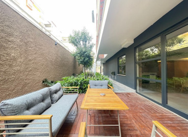 Трехкомнатная квартира с дизайнерским интерьером, 90м², в уютном комплексе в центре Алании, в 250м от пляжа Кейкубат ID-19526 фото-22