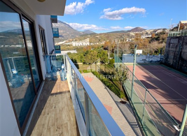 Видовые двухкомнатные апартаменты, 56м², в комплексе премиум класса в горах района Каргыджак, Алания ID-19527 фото-14