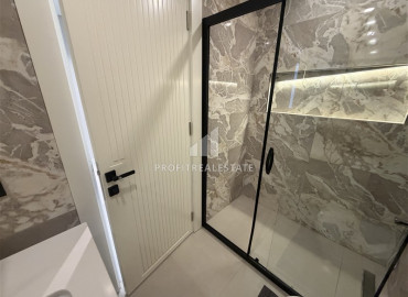 Стильная меблированная квартира с двумя спальнями, 95м², в новом комплексе с бассейном у пляжа Клеопатры, Алания ID-19534 фото-8