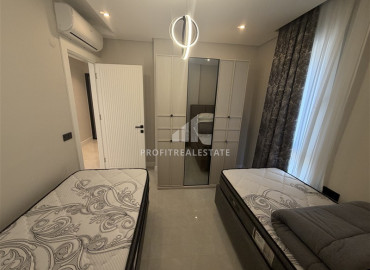 Стильная меблированная квартира с двумя спальнями, 95м², в новом комплексе с бассейном у пляжа Клеопатры, Алания ID-19534 фото-10