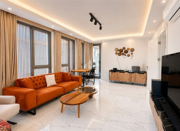 Уютная трехкомнатная квартира, 100м², в новой резиденции с бассейном в 150м от пляжа Клеопатры, Алания ID-19537 фото-3