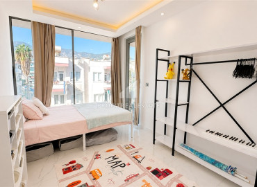 Уютная трехкомнатная квартира, 100м², в новой резиденции с бассейном в 150м от пляжа Клеопатры, Алания ID-19537 фото-10