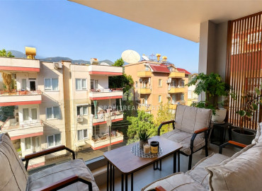 Уютная трехкомнатная квартира, 100м², в новой резиденции с бассейном в 150м от пляжа Клеопатры, Алания ID-19537 фото-14