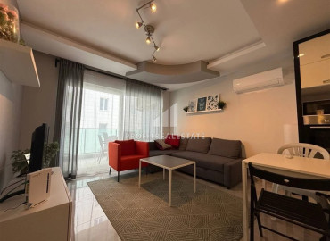 Готовая к проживанию, квартира 1+1, 65м², в резиденции с бассейном у моря в районе Махмутлар, Алания ID-19540 фото-2
