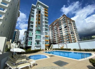 Готовая к проживанию, квартира 1+1, 65м², в резиденции с бассейном у моря в районе Махмутлар, Алания ID-19540 фото-10