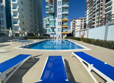 Готовая к проживанию, квартира 1+1, 65м², в резиденции с бассейном у моря в районе Махмутлар, Алания ID-19540 фото-11