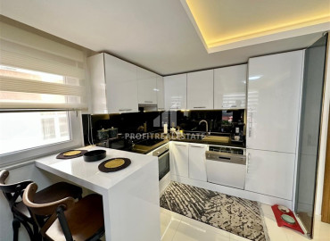 Уютная квартира с одной спальней, 50м², в комплексе с бассейном в 150м от пляжа Кейкубат, Алания центр ID-19567 фото-4