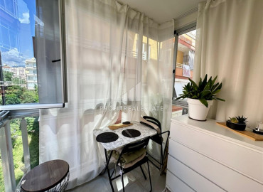 Уютная квартира с одной спальней, 50м², в комплексе с бассейном в 150м от пляжа Кейкубат, Алания центр ID-19567 фото-8