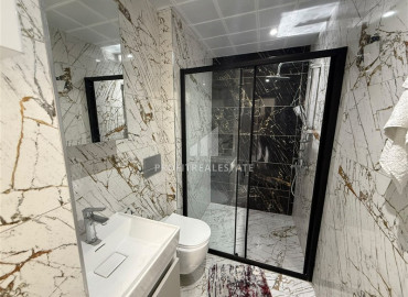 Апартаменты 1+1, 50м², с чистовой отделкой в новостройке с бассейном в районе Кестель, Алания ID-19576 фото-7