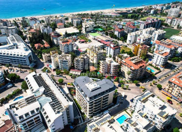 Видовой меблированный пентхаус 2+1, 115м², в комфортной резиденции в районе Алании - Оба, 240м от моря ID-19581 фото-17