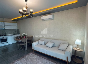 Уютная квартира с одной спальней, 55м², в комплексе с обширной инфраструктурой в 300м от моря в Махмутларе, Алания ID-19582 фото-9