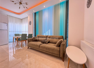 Меблированная двухкомнатная квартира, 54м², в комплексе премиум класса, в восточной части Махмутлара, Алания ID-19587 фото-6