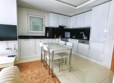 Меблированная двухкомнатная квартира, 50м², в современном комплексе у моря в центре Алании ID-19599 фото-3