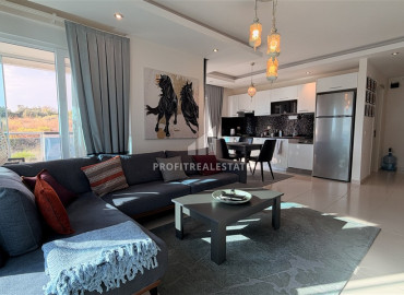 Уютная двухкомнатная квартира, 65м², в элитном комплексе в 200м от моря в районе Кестель, Алания ID-19605 фото-2