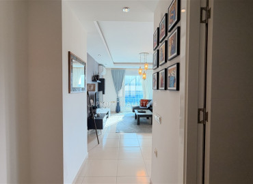 Уютная двухкомнатная квартира, 65м², в элитном комплексе в 200м от моря в районе Кестель, Алания ID-19605 фото-8