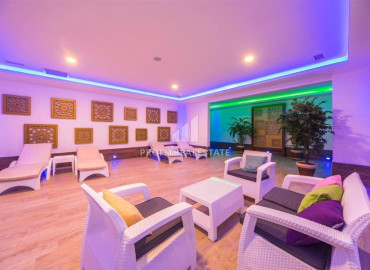 Уютная двухкомнатная квартира, 65м², в элитном комплексе в 200м от моря в районе Кестель, Алания ID-19605 фото-20