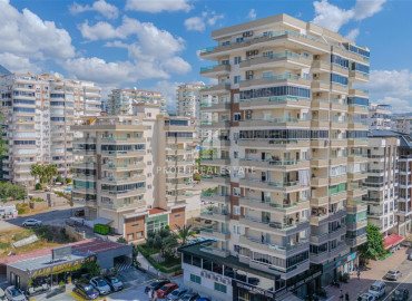 Элегантная двухкомнатная квартира, 65м² в комфортабельном комплексе в 450м от моря в Махмутларе, Алания ID-19606 фото-12