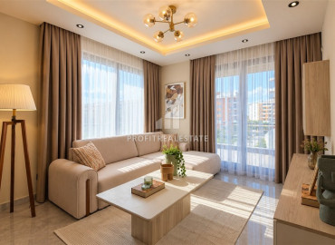 Двухкомнатная квартира, 65м², с дизайнерским интерьером в комплексе премиум класса в Каргыджаке, Алания ID-19622 фото-3