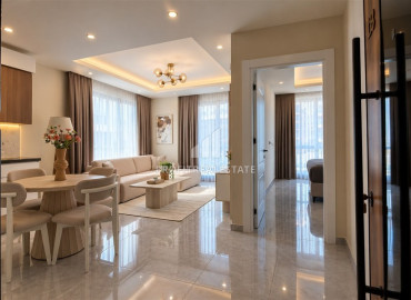 Двухкомнатная квартира, 65м², с дизайнерским интерьером в комплексе премиум класса в Каргыджаке, Алания ID-19622 фото-7