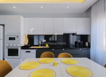 Меблированная квартира с двумя спальнями, 100м², в комплексе с бассейном в Махмутларе, Алания, в 200м от моря ID-19623 фото-6