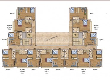 Новые квартиры в Авсалларе, Алания, на стадии строительства, 38-190 кв.м. ID-1581 фото-21